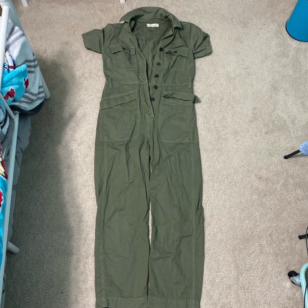 Green Short Sleeve JumpSuit